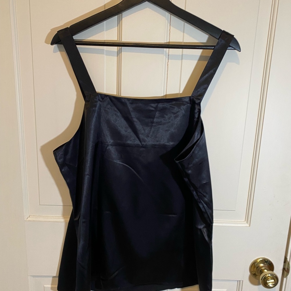 Kathleen Kirkwood Black Pleated Tank Blouse -XLARGE - Picture 4 of 5